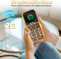 Мобільний телефон для літніх, великі кнопки, SOS, 1800мАч, Dual SIM, з док-станцією, оранжевий — фото 3