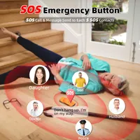 Мобильный телефон для пожилых, большие кнопки, SOS, 1800мАч, Dual SIM, с док-станцией — фото 5