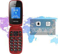 Телефон-раскладушка ukuu для пожилых, большие кнопки, SOS, Dual SIM, громкий, док-станция — фото 4