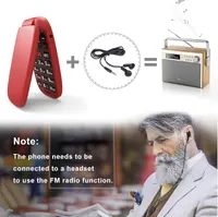 Телефон-раскладушка ukuu для пожилых, большие кнопки, SOS, Dual SIM, громкий, док-станция — фото 7