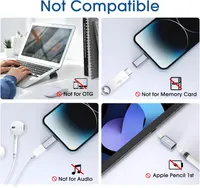 Адаптер TechMatte USB-C-F Lightning M (2 шт.), 15 Вт, для iPhone 14/13/12/11/SE — фото 4