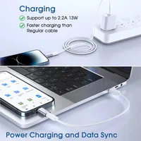 Адаптер TechMatte USB-C-F Lightning M (2 шт.), 15 Вт, для iPhone 14/13/12/11/SE — фото 6