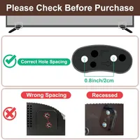 TV Stand Legs for 32 40 42 43 45 49 50 Inch Screens TVs, Table Top TV Stand Legs Replacement with Screws, No Drilling, Easy Installation, Black — фото 4