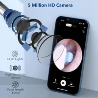 Ушна камера VITCOCO, видалення сірки, 1920P FHD, бездротовий отоскоп, 3.9мм, 6 LED, для iPhone — фото 4