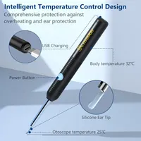 Ушная камера VITCOCO 1920P FHD, беспроводной отоскоп, 3.9мм, 6 LED, iPhone — фото 6