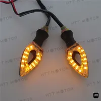 HTTMT MT303-015- Motorcycle Turn Signal Lights Indicator 12V Compatible with Suzuk Kawasak 3PCS