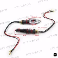 Указатели поворота HTTMT MT303-015 для Suzuki/Kawasaki, 12В, желтые, 3 шт — фото 6