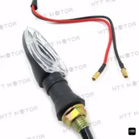 Указатели поворота HTTMT MT303-015 для Suzuki/Kawasaki, 12В, желтые, 3 шт — фото 7