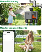 Розумний Wi-Fi таймер поливу на 3 зони, RF 300м, 3 виходи, авто/ручний режим, відкладений дощ, для саду — фото 8