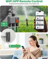 Умный Wi-Fi таймер полива 3 зоны, RF 300м, 3 выхода, авто/ручной, отсрочка дождя