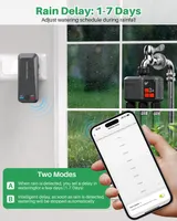Умный Wi-Fi таймер полива 3 зоны, RF 300м, 3 выхода, авто/ручной, отсрочка дождя — фото 5