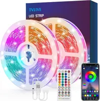 Светодиодная лента TVLIVE 7,5 м, RGB, музыка, смена цвета, микрофон, ИК управление — фото 6