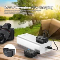 Аккумуляторы ENEGON NP-FW50 2x1500мАч USB-C для камер Sony ZV-E10, A6000, A6400 — фото 2