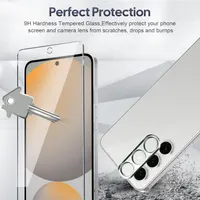 Захисне скло [3+2] для Samsung Galaxy S24 FE 5G (6.7''), 3x скла + 2x захисти камери, 9H, HD — фото 4