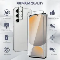 Защитное стекло [3+2] для Samsung Galaxy S24 FE 5G (6.7''), 3x стекла + 2x защиты камеры, 9H, HD — фото 2