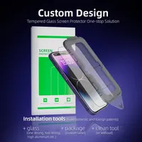 Анти-шпионское стекло для iPhone 16, 9H, с рамкой для быстрой установки, защита приватности, 3D