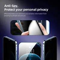 Быстрая Установка 9H закаленное стекло анти шпионское Защита экрана для Iphone 16 — фото 6
