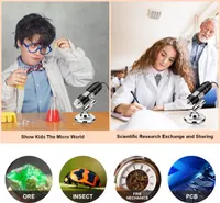 USB-мікроскоп Cainda, 50x-1000x, цифрова камера з підставкою та кейсом, для Android, Windows, Mac — фото 5