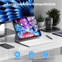 Bluetooth клавіатура HZD, German QWERTZ, легка, портативна, для iPad, iPhone, Windows — фото 8