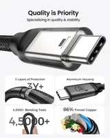 Кабель Silkland USB C 20Gbps (0.3м), 240W PD, USB 3.2 Gen 2x2, 5K/4K 60Hz, для SSD, eGPU, Dock — фото 2