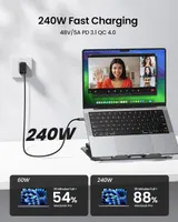 Кабель Silkland USB C 20Gbps (0.3м), 240W PD, USB 3.2 Gen 2x2, 5K/4K 60Hz, для SSD, eGPU, Dock — фото 3