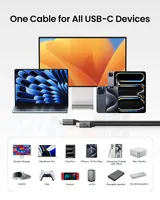 Кабель Silkland USB C 20Gbps (0.3м), 240W PD, USB 3.2 Gen 2x2, 5K/4K 60Hz, для SSD, eGPU, Dock — фото 4