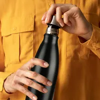 Термопляшка Mont-Clair 750 мл, сталь, 12 год тепло/24 год холод, вакуумна, BPA-Free, чорна — фото 4