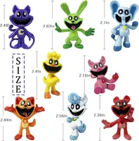 Набір фігурок Smiling Critters (8 шт), Поппі Плейтайм, топери для торта, іграшки, Poppy Playtime — фото 4