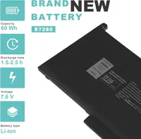 Акумулятор F3YGT для Dell Latitude 7280-7490 (DM3WC 2X39G), 60Wh, 7.6V — фото 4