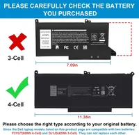 Акумулятор F3YGT для Dell Latitude 7280-7490 (DM3WC 2X39G), 60Wh, 7.6V — фото 7