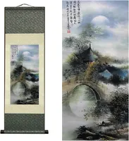 Asian Silk Scroll & Home Decorate Chinese National Treasure-Pandas Picture Scroll & Wall Scroll Hanging Artwork Painting — фото 7
