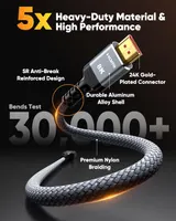 Кабель Snowkids 8K HDMI 2.1 (5м), 48 Гбит/с, 8K@60Hz, 4K@120Hz, eARC, HDR10, HDCP 2.2/2.3, VRR — фото 3