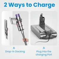Аккумулятор POWERGIANT для Dyson V11 SV14 (Screw-in), 3900мАч 25.2В, с фильтром, щеткой, винтами
