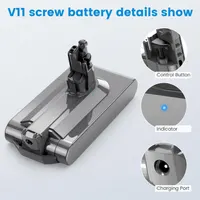 Акумулятор POWERGIANT для Dyson V11 SV14 (Screw-in), 3900мАг 25.2В, з фільтром, щіткою, гвинтами — фото 2