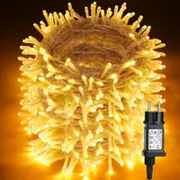 Гірлянда BrizLabs 100м 1000 LED Теплий Білий, вулична, 8 режимів, IP44, прозорий кабель — фото 7