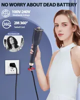 Автоматична плойка-стайлер Fiarony, 25мм, 4 темп, 3 таймери, кераміка, обертова, для завивки — фото 9