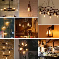 Вінтажні LED лампи Defurhome E27 ST58 (5 шт), 6W (60W), 700лм, Теплий Білий 2500K, філаментні — фото 7