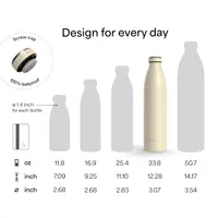 Термопляшка LARS NYSØM, Чорний колір, 1л (34oz), сталева, вакуумна, 12 год тепло / 24 год холод, герметична — фото 3