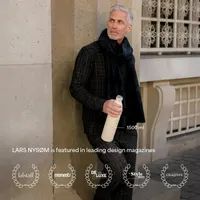 Термопляшка LARS NYSØM, Чорний колір, 1л (34oz), сталева, вакуумна, 12 год тепло / 24 год холод, герметична — фото 8