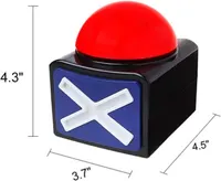 Кнопка-зумер Game Answer Buzzer (1 шт) зі світлом та звуком для вікторин, шоу, ігор (Got Talent) — фото 2