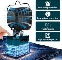 Cordless LED Work Light for Bosch 18v GBA Battery, Portable 80W Spotlight Lighting 8000LM with Type C & USB Fast Charging for Camping, Hiking, Fishing,Power Failure,Job Site,Workshop(No Battery) — фото 4