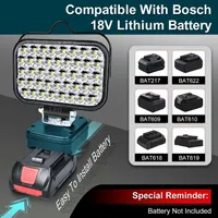 Cordless LED Work Light for Bosch 18v GBA Battery, Portable 80W Spotlight Lighting 8000LM with Type C & USB Fast Charging for Camping, Hiking, Fishing,Power Failure,Job Site,Workshop(No Battery) — фото 5