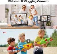 Цифрова камера DEATTI 4K 64MP з двома екранами, картою 64GB, 2 батареї, 18X Zoom, Anti-Shake — фото 5