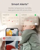 Термометр-гігрометр SwitchBot IP65, Bluetooth (100м), для дому/вулиці, холодильника, запис даних — фото 6