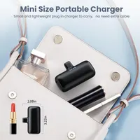 Мини Повербанк 5200мАч для iPhone, Компактный PD, Plug-in, Встроенный коннектор, Черный — фото 7