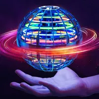 Летающий шар-спиннер Ivtivfu (Синий), бумеранг, дрон, с LED-подсветкой, игрушка для детей 6-12 лет — фото 6