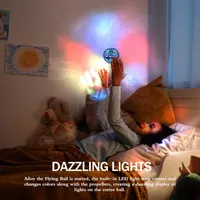 Літаюча куля-спінер Ivtivfu (Синя), бумеранг, дрон, з LED-підсвіткою, іграшка для дітей 6-12 років — фото 3
