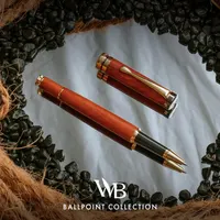 Ручка-ролер Wordsworth & Black, Бамбук/Палісандр, оздоблення золотом, подарунковий набір, стержень — фото 6
