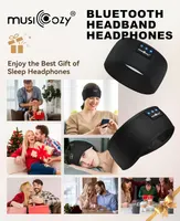 Пов'язка-навушники MUSICOZY для сну/спорту, Bluetooth 5.4, HD-динаміки, Ультратонкі, Подарунок — фото 5