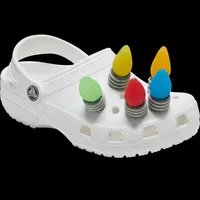 Набор Jibbitz для Crocs 'LED Праздничные Огоньки' (5 шт), светящиеся украшения — фото 3